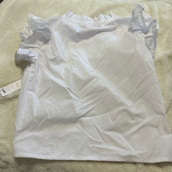 NWT Thetiny Tassel White Women’s L Shirt - Picture 3 of 4